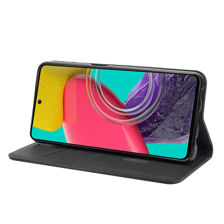 For Samsung Galaxy M53 5G Skin Feel Splicing Leather Phone Case