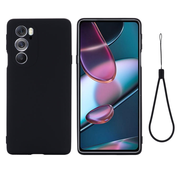For Motorola Edge X30 5G Pure Color Liquid Silicone Shockproof Phone Case