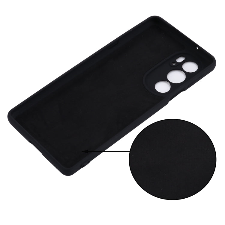 For Motorola Edge X30 5G Pure Color Liquid Silicone Shockproof Phone Case