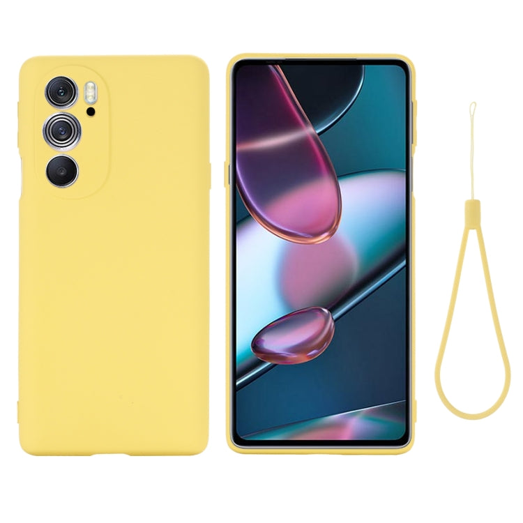 For Motorola Edge X30 5G Pure Color Liquid Silicone Shockproof Phone Case