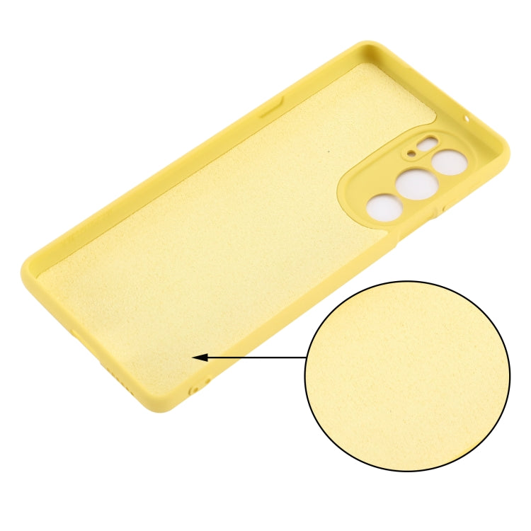 For Motorola Edge X30 5G Pure Color Liquid Silicone Shockproof Phone Case
