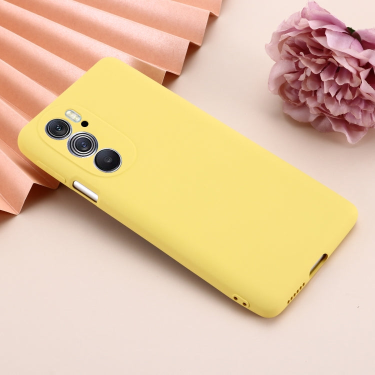 For Motorola Edge X30 5G Pure Color Liquid Silicone Shockproof Phone Case