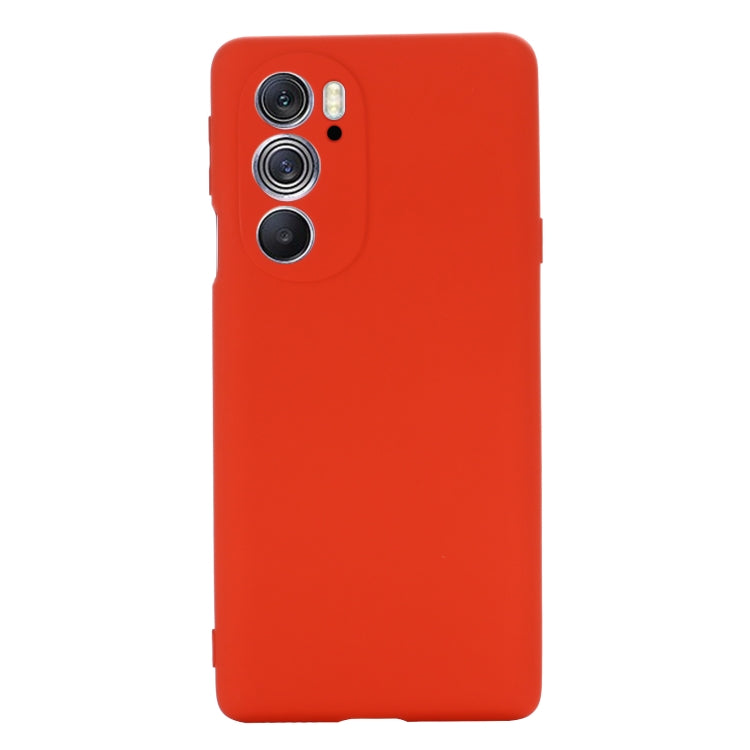 For Motorola Edge X30 5G Pure Color Liquid Silicone Shockproof Phone Case