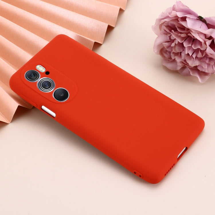 For Motorola Edge X30 5G Pure Color Liquid Silicone Shockproof Phone Case