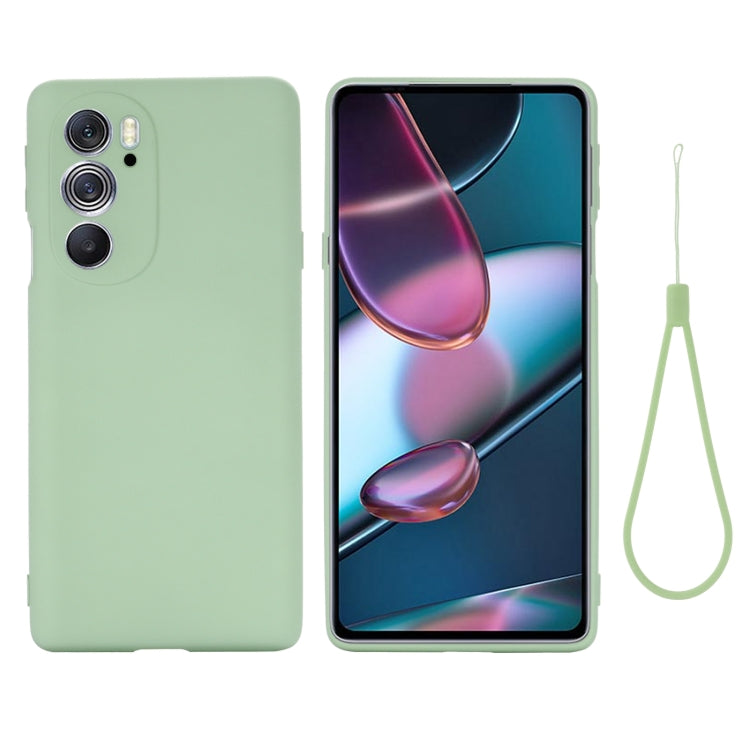 For Motorola Edge X30 5G Pure Color Liquid Silicone Shockproof Phone Case