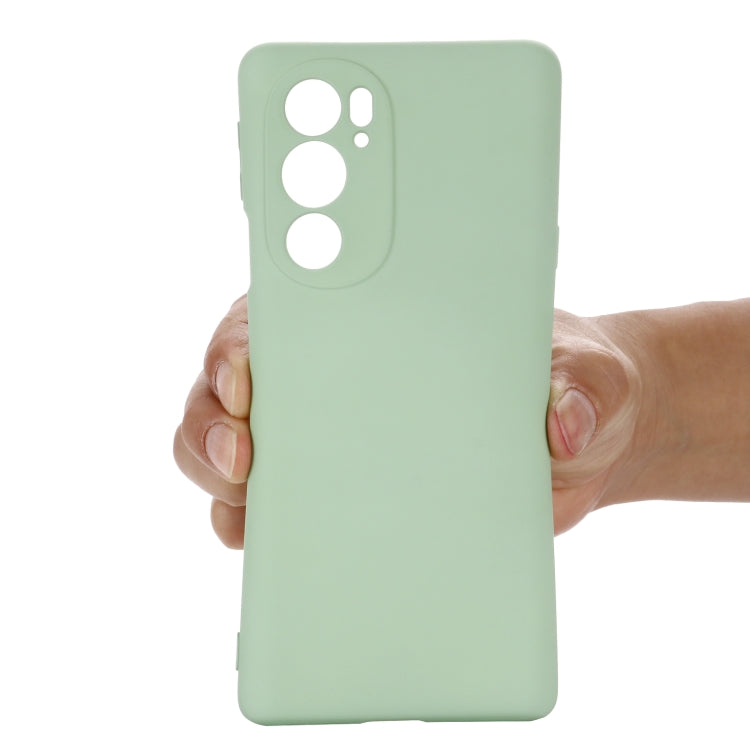 For Motorola Edge X30 5G Pure Color Liquid Silicone Shockproof Phone Case