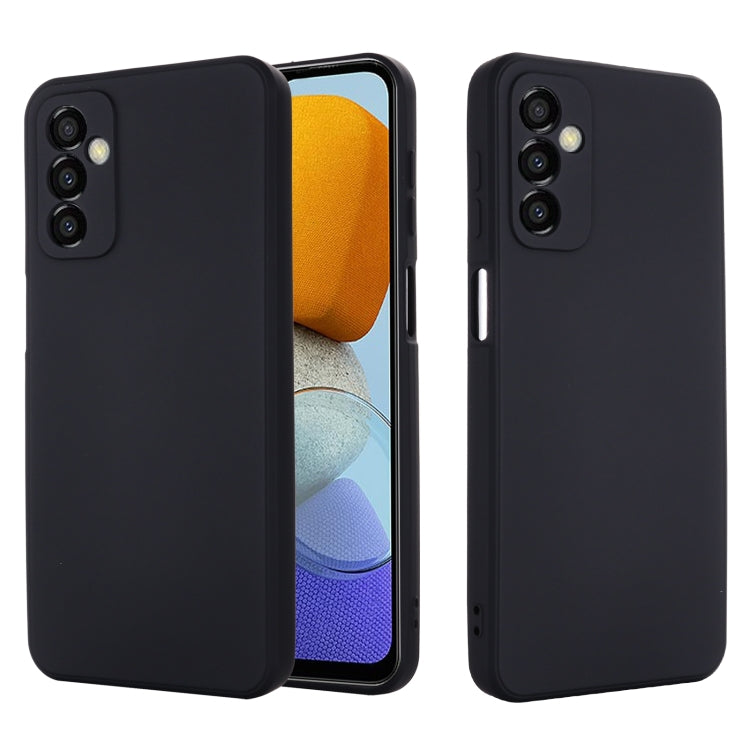 For Samsung Galaxy M23 5G Pure Color Liquid Silicone Shockproof Phone Case