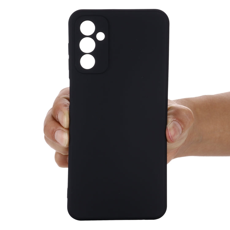 For Samsung Galaxy M23 5G Pure Color Liquid Silicone Shockproof Phone Case