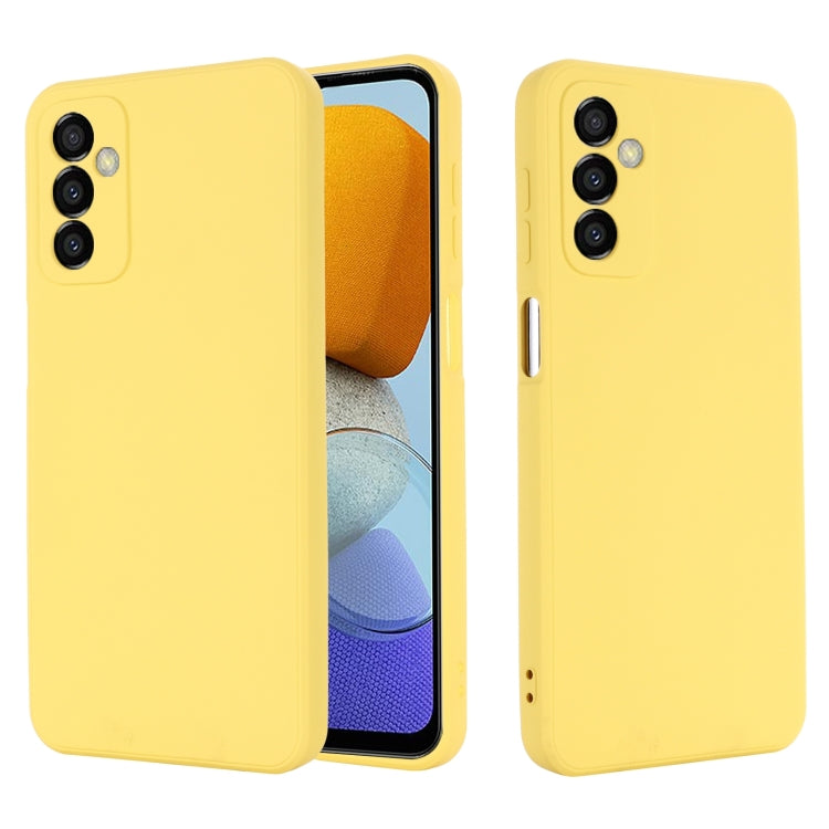 For Samsung Galaxy M23 5G Pure Color Liquid Silicone Shockproof Phone Case