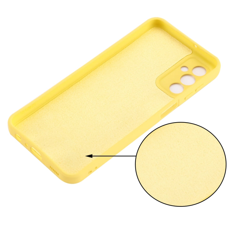For Samsung Galaxy M23 5G Pure Color Liquid Silicone Shockproof Phone Case