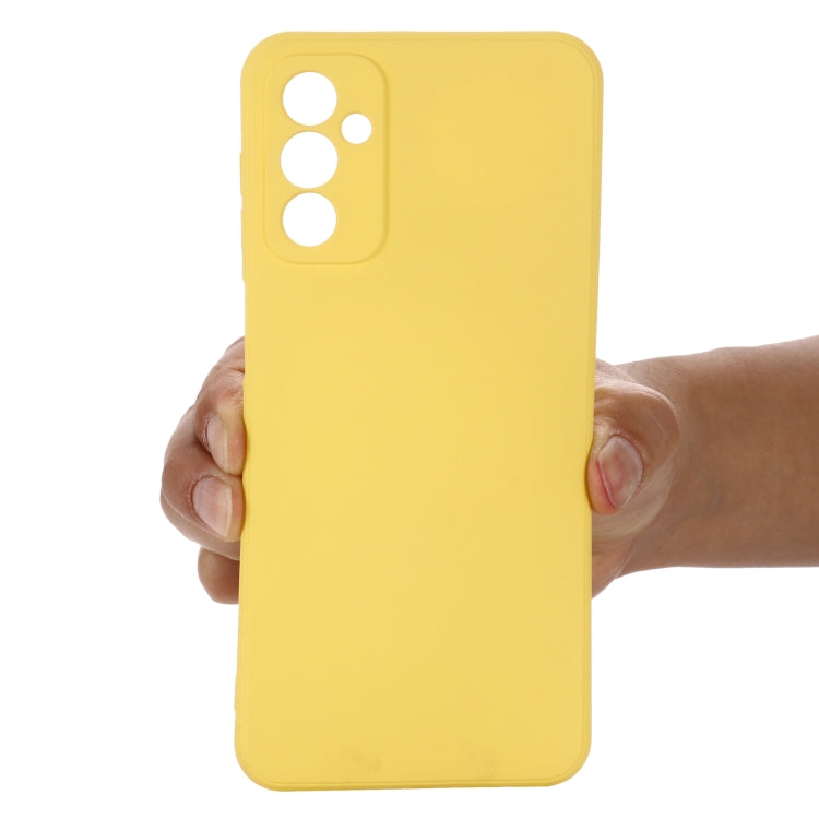 For Samsung Galaxy M23 5G Pure Color Liquid Silicone Shockproof Phone Case