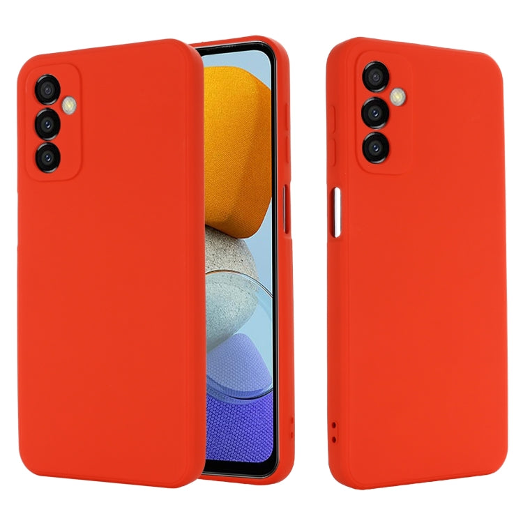 For Samsung Galaxy M23 5G Pure Color Liquid Silicone Shockproof Phone Case