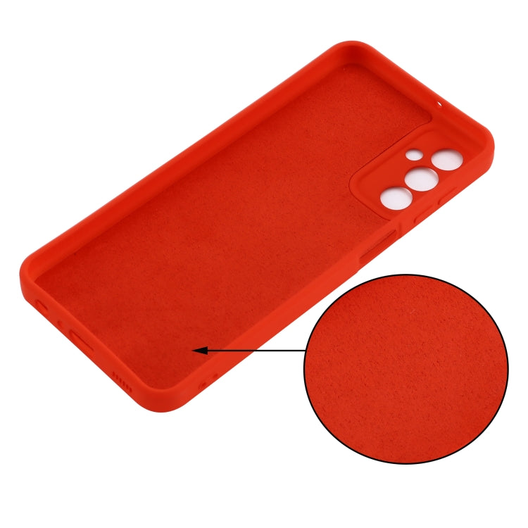 For Samsung Galaxy M23 5G Pure Color Liquid Silicone Shockproof Phone Case