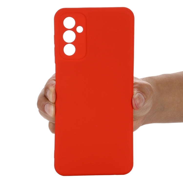 For Samsung Galaxy M23 5G Pure Color Liquid Silicone Shockproof Phone Case