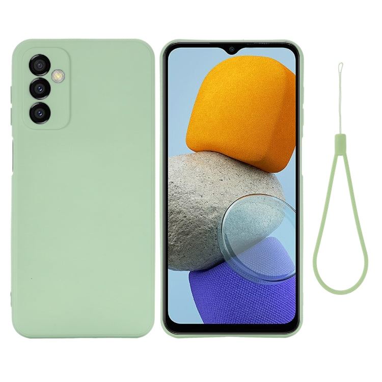 For Samsung Galaxy M23 5G Pure Color Liquid Silicone Shockproof Phone Case