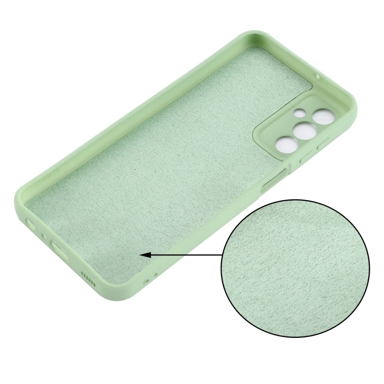 For Samsung Galaxy M23 5G Pure Color Liquid Silicone Shockproof Phone Case