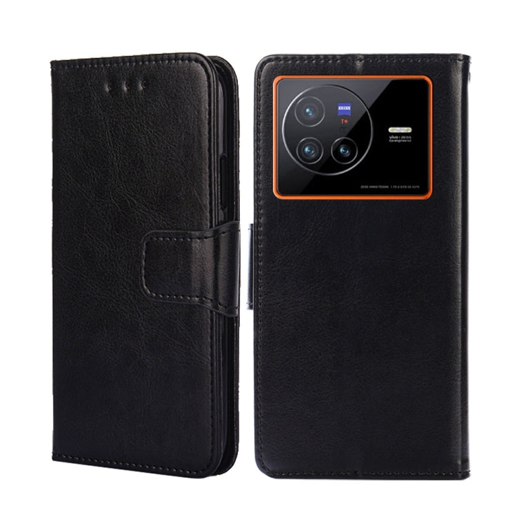 For vivo X80 CN Version Crystal Texture Leather Phone Case