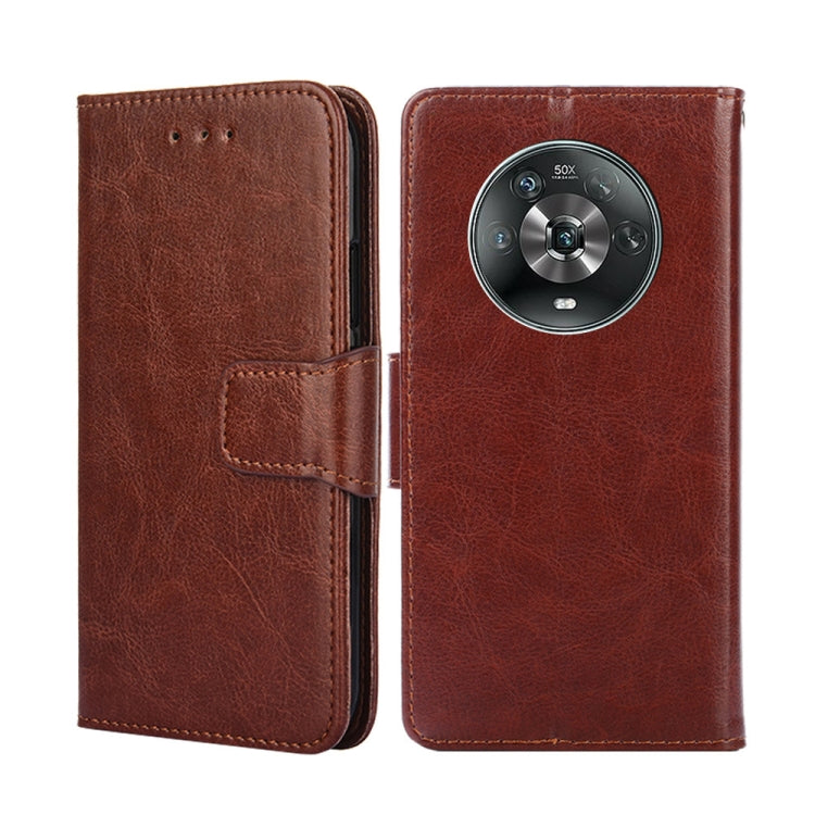 For Honor Magic4 Crystal Texture Leather Phone Case