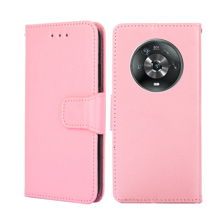For Honor Magic4 Crystal Texture Leather Phone Case