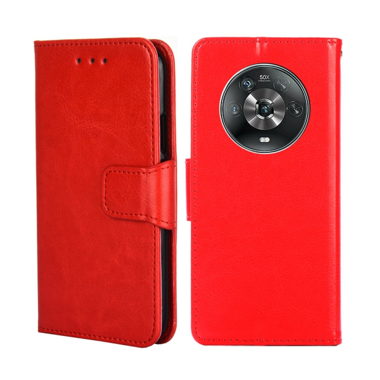 For Honor Magic4 Crystal Texture Leather Phone Case