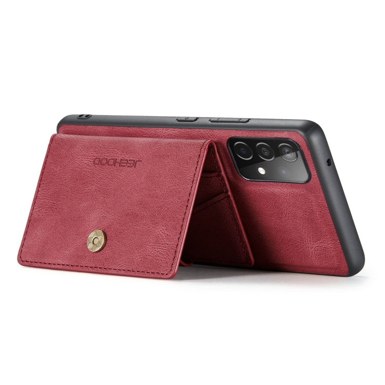 For Samsung Galaxy A32 4G JEEHOOD Retro Magnetic Detachable Leather Phone Case