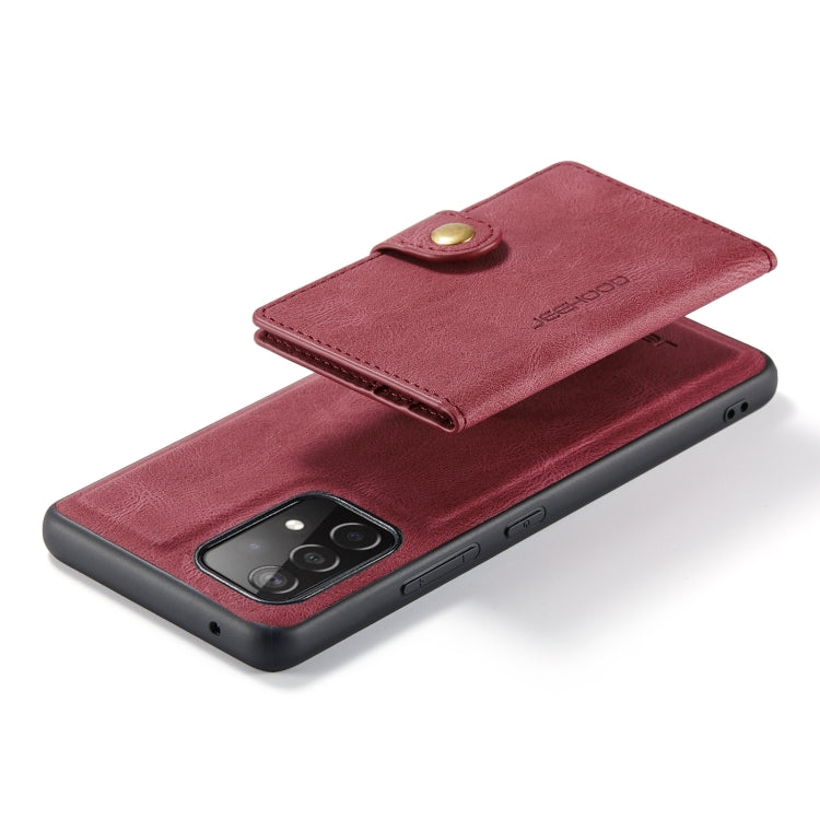 For Samsung Galaxy A32 4G JEEHOOD Retro Magnetic Detachable Leather Phone Case