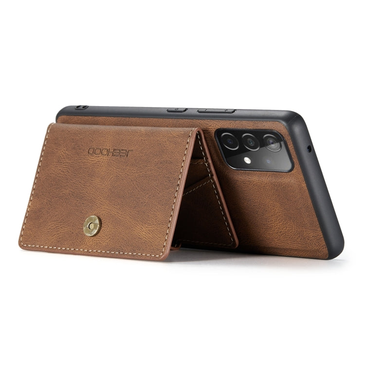 For Samsung Galaxy A32 4G JEEHOOD Retro Magnetic Detachable Leather Phone Case