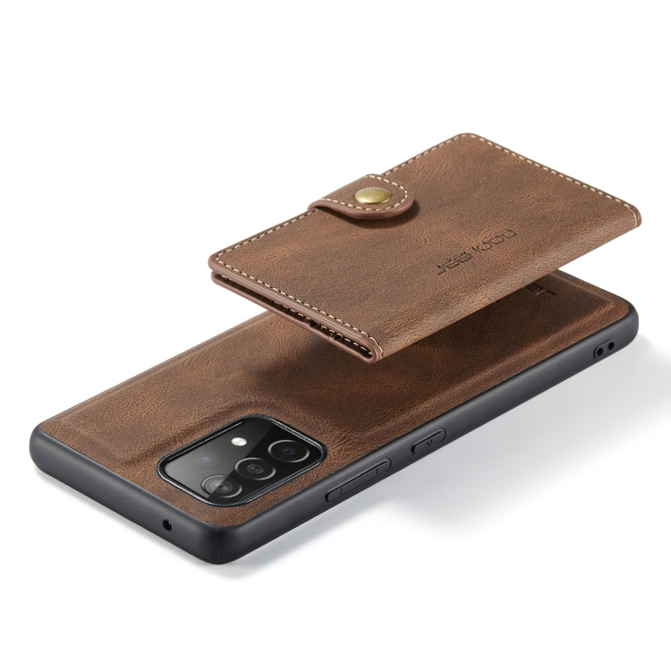 For Samsung Galaxy A32 4G JEEHOOD Retro Magnetic Detachable Leather Phone Case