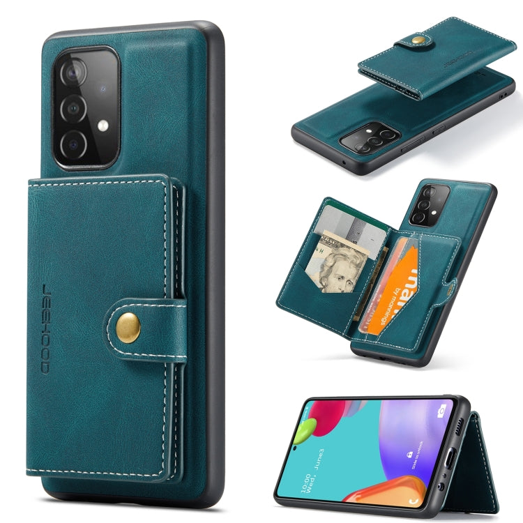 For Samsung Galaxy A32 4G JEEHOOD Retro Magnetic Detachable Leather Phone Case