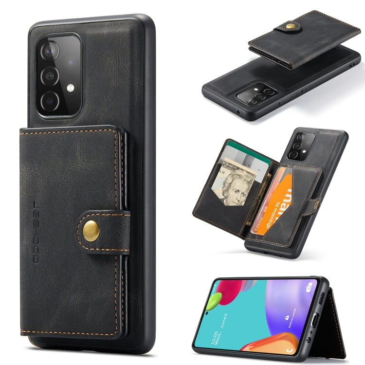 For Samsung Galaxy A32 4G JEEHOOD Retro Magnetic Detachable Leather Phone Case