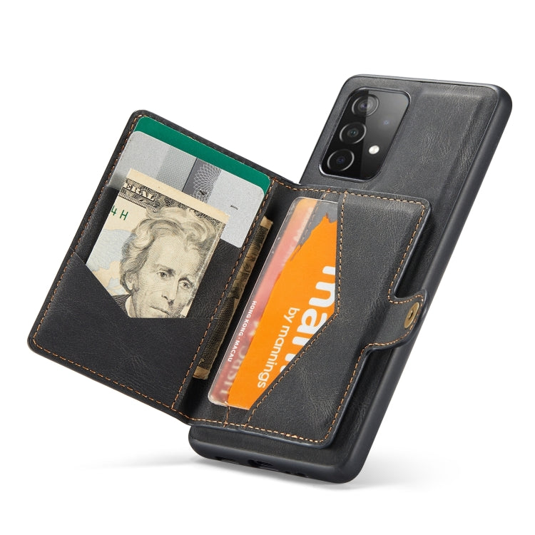 For Samsung Galaxy A32 4G JEEHOOD Retro Magnetic Detachable Leather Phone Case
