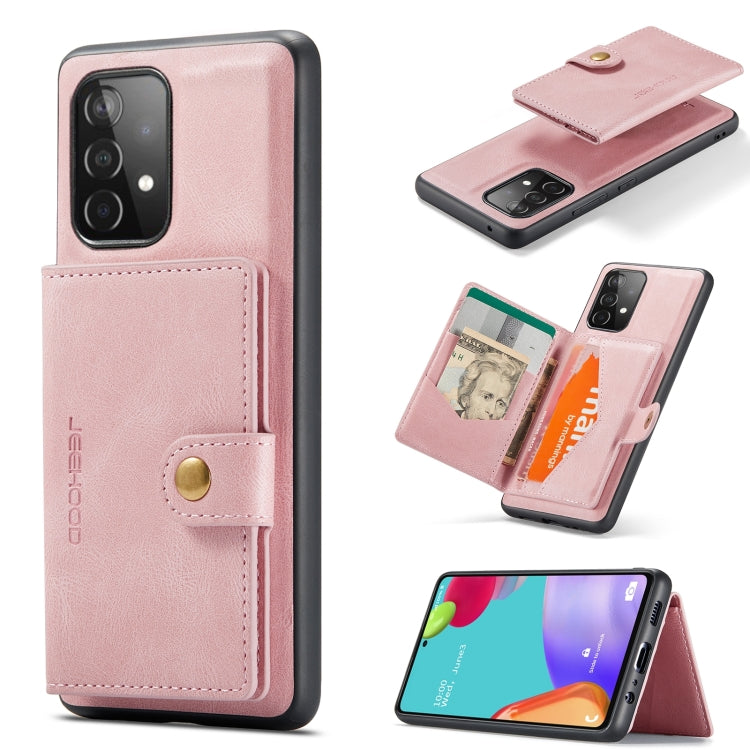 For Samsung Galaxy A32 4G JEEHOOD Retro Magnetic Detachable Leather Phone Case