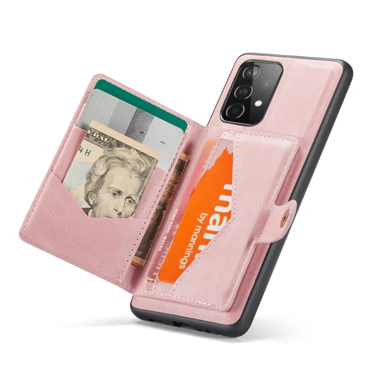 For Samsung Galaxy A32 4G JEEHOOD Retro Magnetic Detachable Leather Phone Case