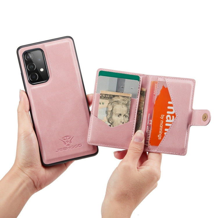 For Samsung Galaxy A32 4G JEEHOOD Retro Magnetic Detachable Leather Phone Case