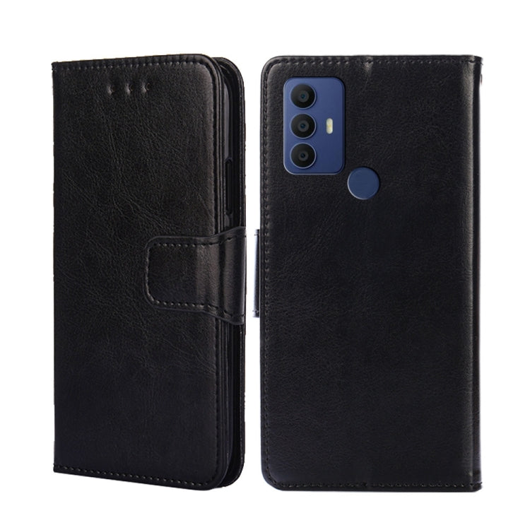 For TCL 30 SE/306/305 / Sharp Aqous V6/V6 Plus Crystal Texture Leather Phone Case