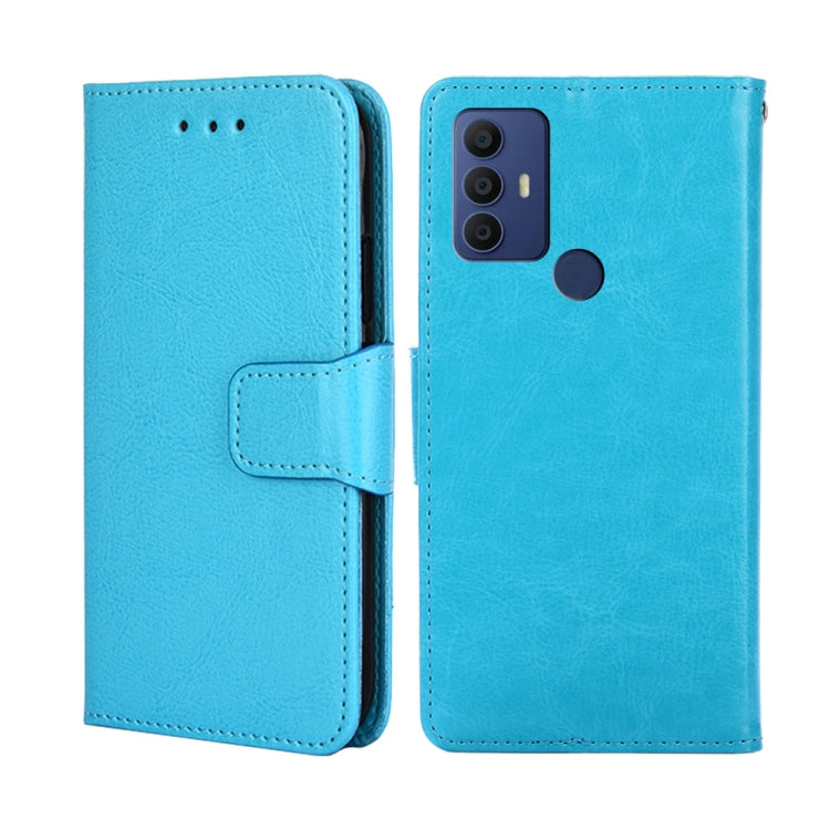 For TCL 30 SE/306/305 / Sharp Aqous V6/V6 Plus Crystal Texture Leather Phone Case