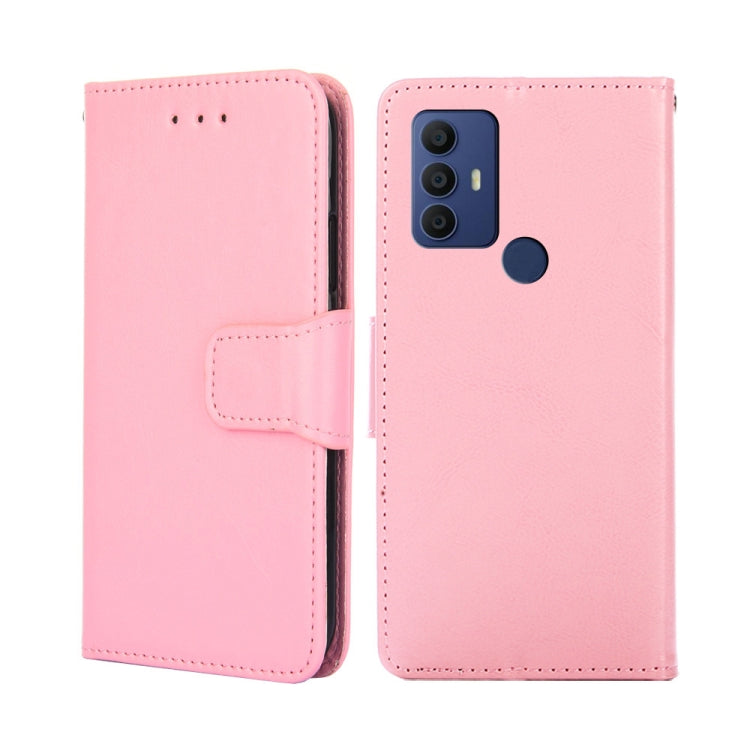 For TCL 30 SE/306/305 / Sharp Aqous V6/V6 Plus Crystal Texture Leather Phone Case