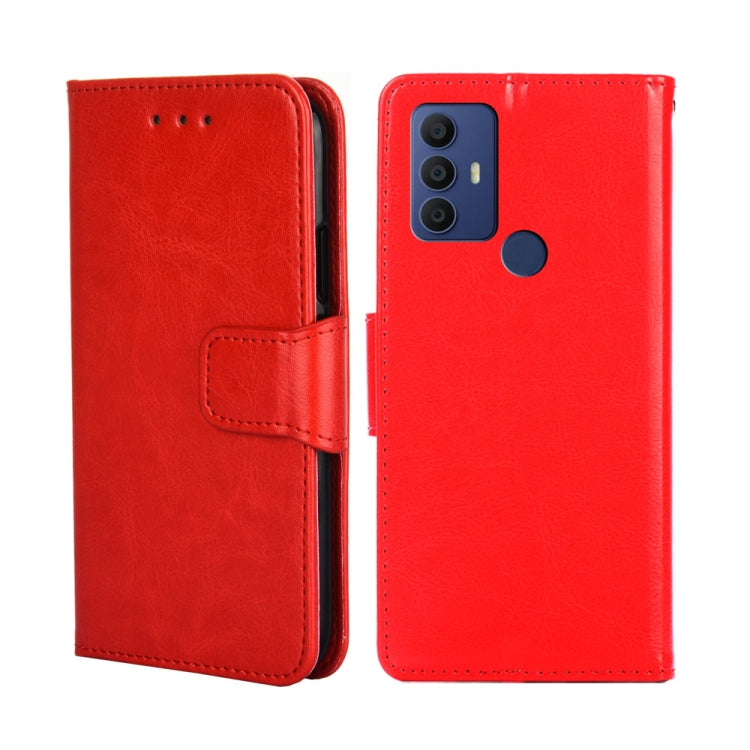 For TCL 30 SE/306/305 / Sharp Aqous V6/V6 Plus Crystal Texture Leather Phone Case