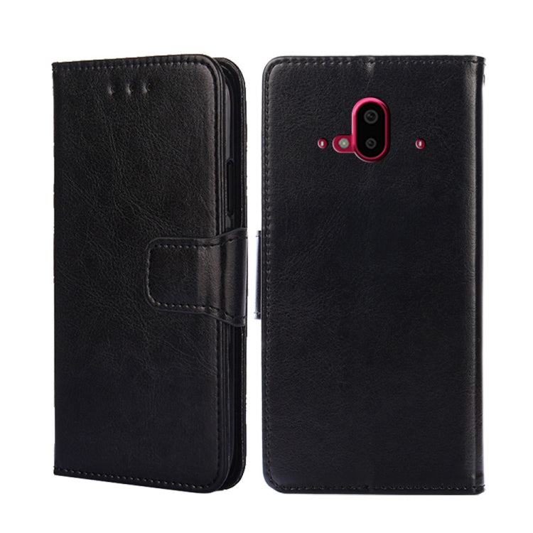 For Fujitsu Arrows F-52B Crystal Texture Leather Phone Case