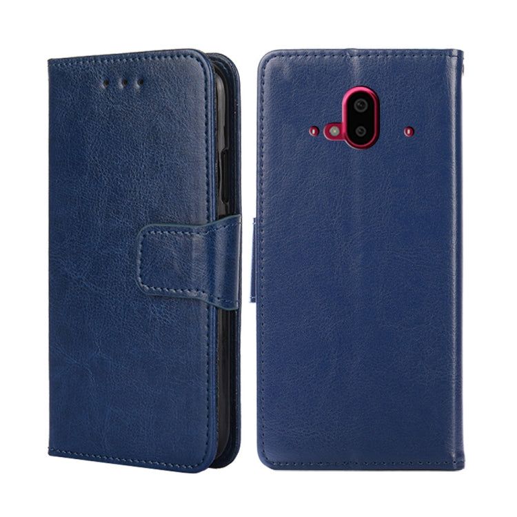 For Fujitsu Arrows F-52B Crystal Texture Leather Phone Case