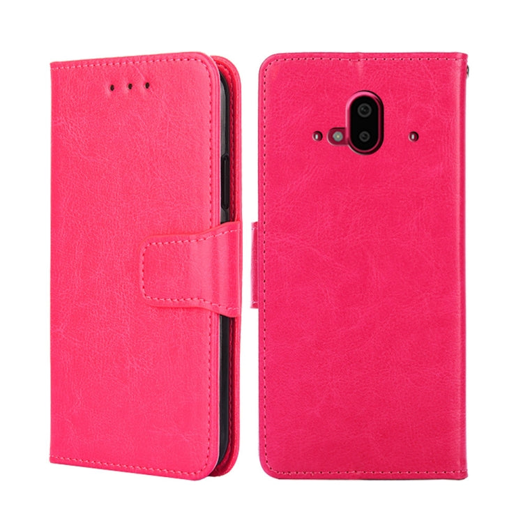 For Fujitsu Arrows F-52B Crystal Texture Leather Phone Case