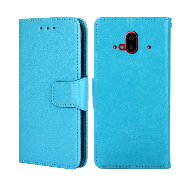 For Fujitsu Arrows F-52B Crystal Texture Leather Phone Case