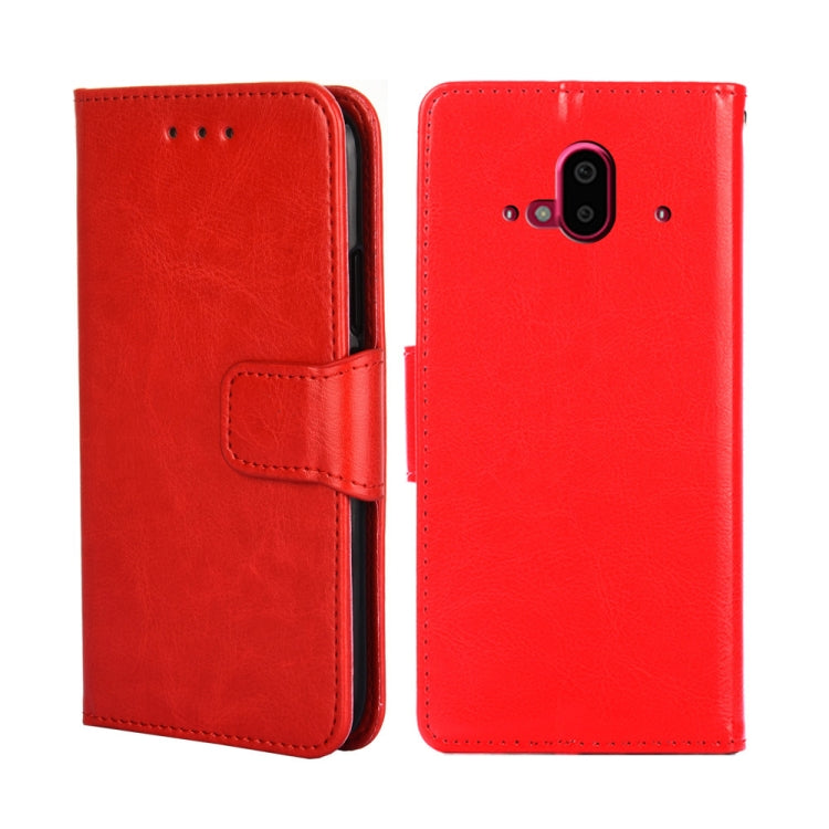 For Fujitsu Arrows F-52B Crystal Texture Leather Phone Case