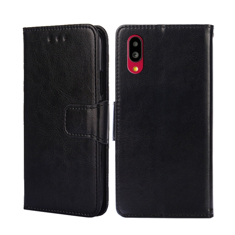 For Sharp Simple Sumaho 6-A201SH Crystal Texture Leather Phone Case