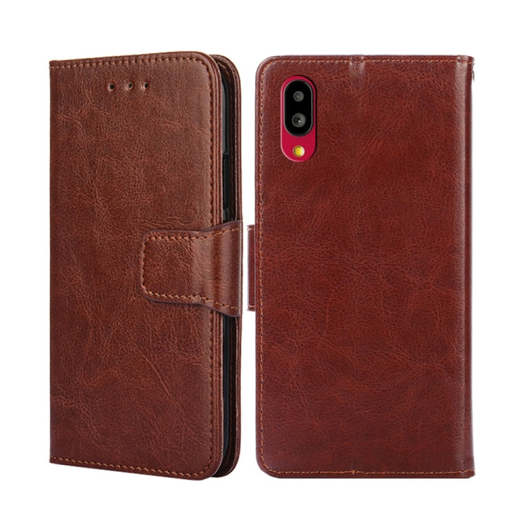 For Sharp Simple Sumaho 6-A201SH Crystal Texture Leather Phone Case