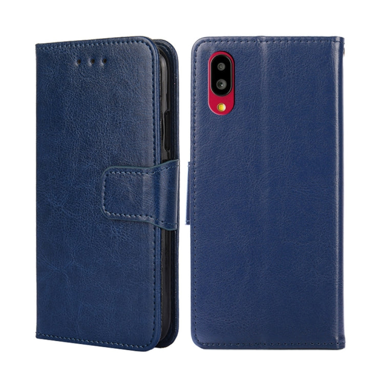 For Sharp Simple Sumaho 6-A201SH Crystal Texture Leather Phone Case