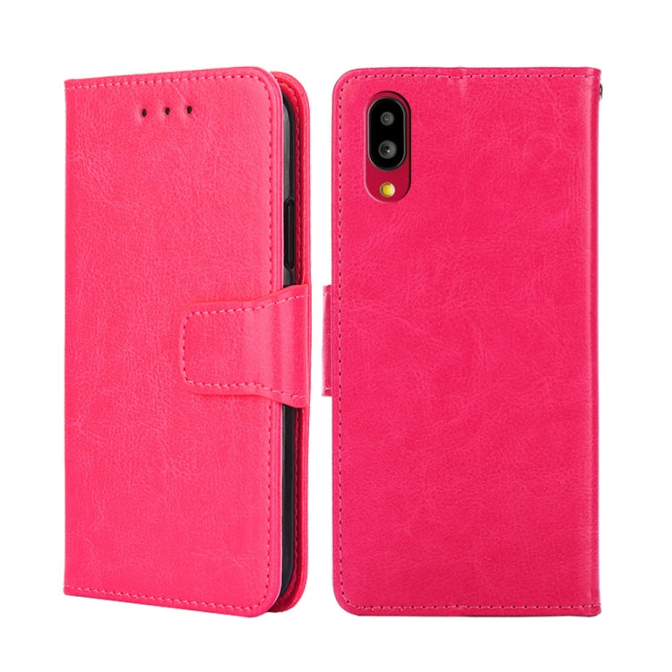 For Sharp Simple Sumaho 6-A201SH Crystal Texture Leather Phone Case
