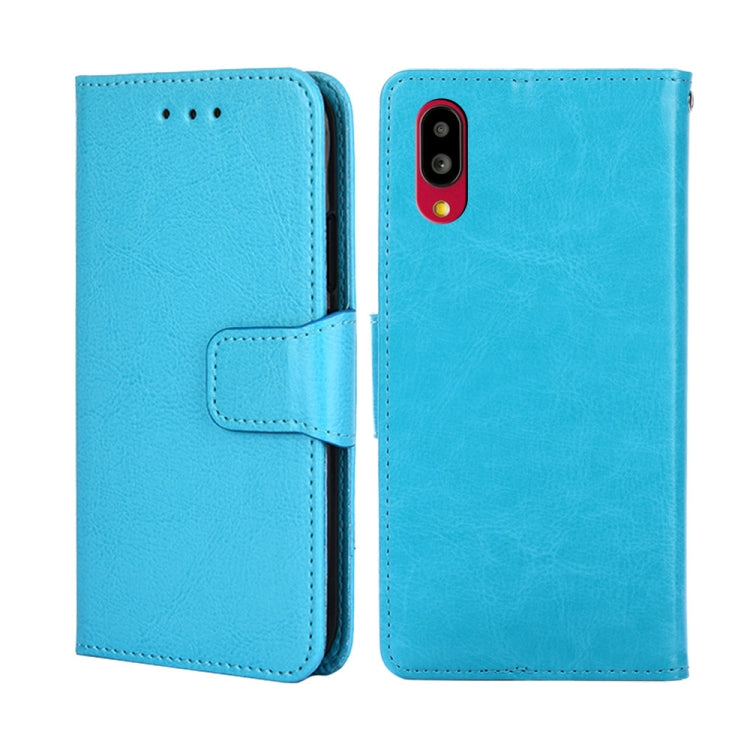 For Sharp Simple Sumaho 6-A201SH Crystal Texture Leather Phone Case