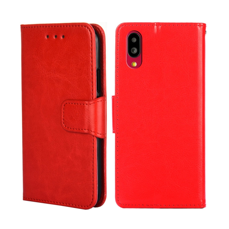 For Sharp Simple Sumaho 6-A201SH Crystal Texture Leather Phone Case