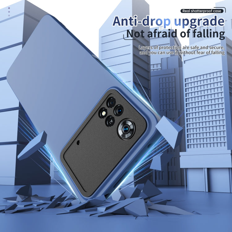 For Xiaomi Poco X4 Pro 5G Eagle Eye Lens Oily Feel Phone Protective Case